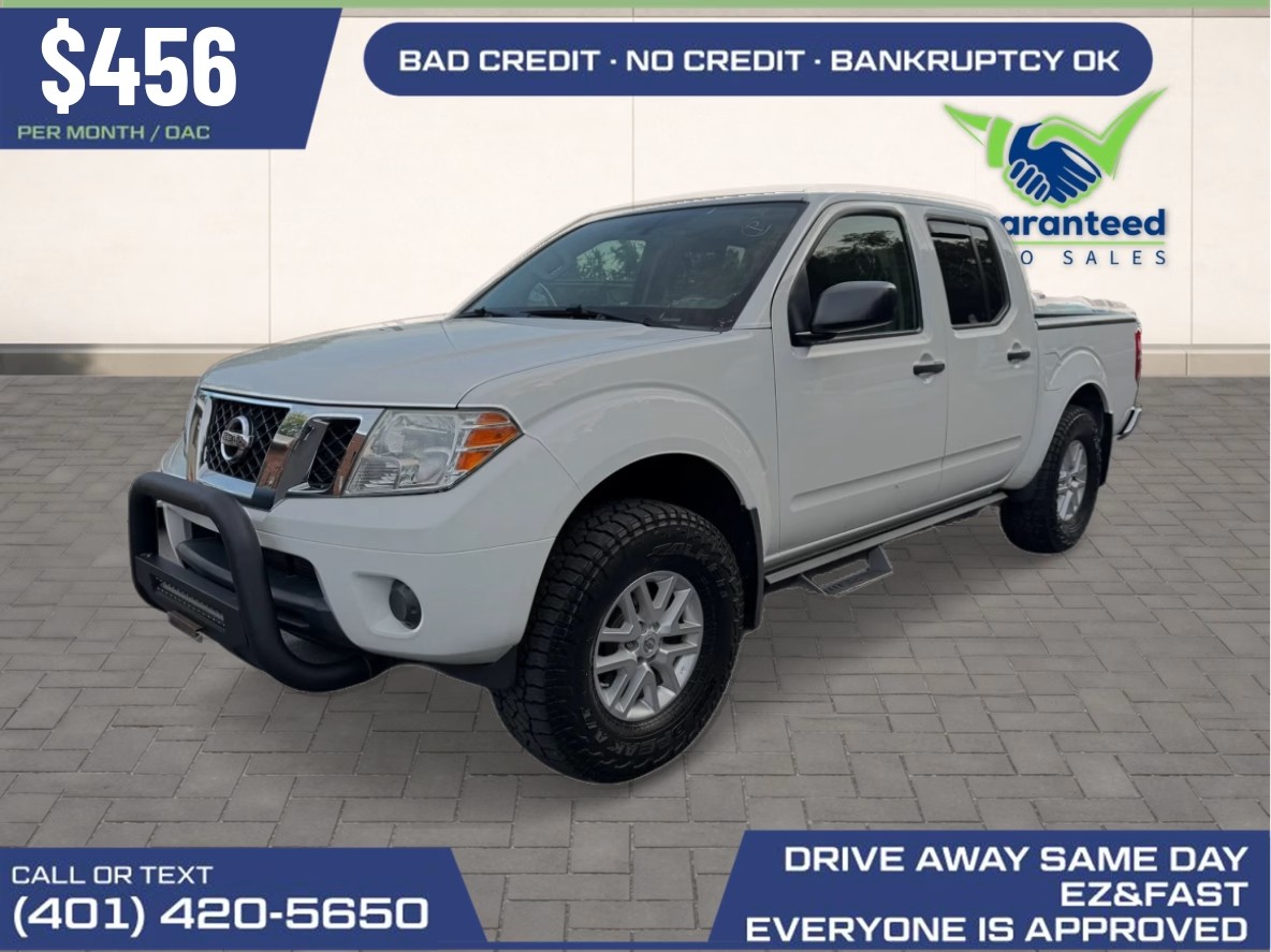 White 2019 Nissan Frontier Pickup Truck Four-Wheel Drive 5-Speed Automatic